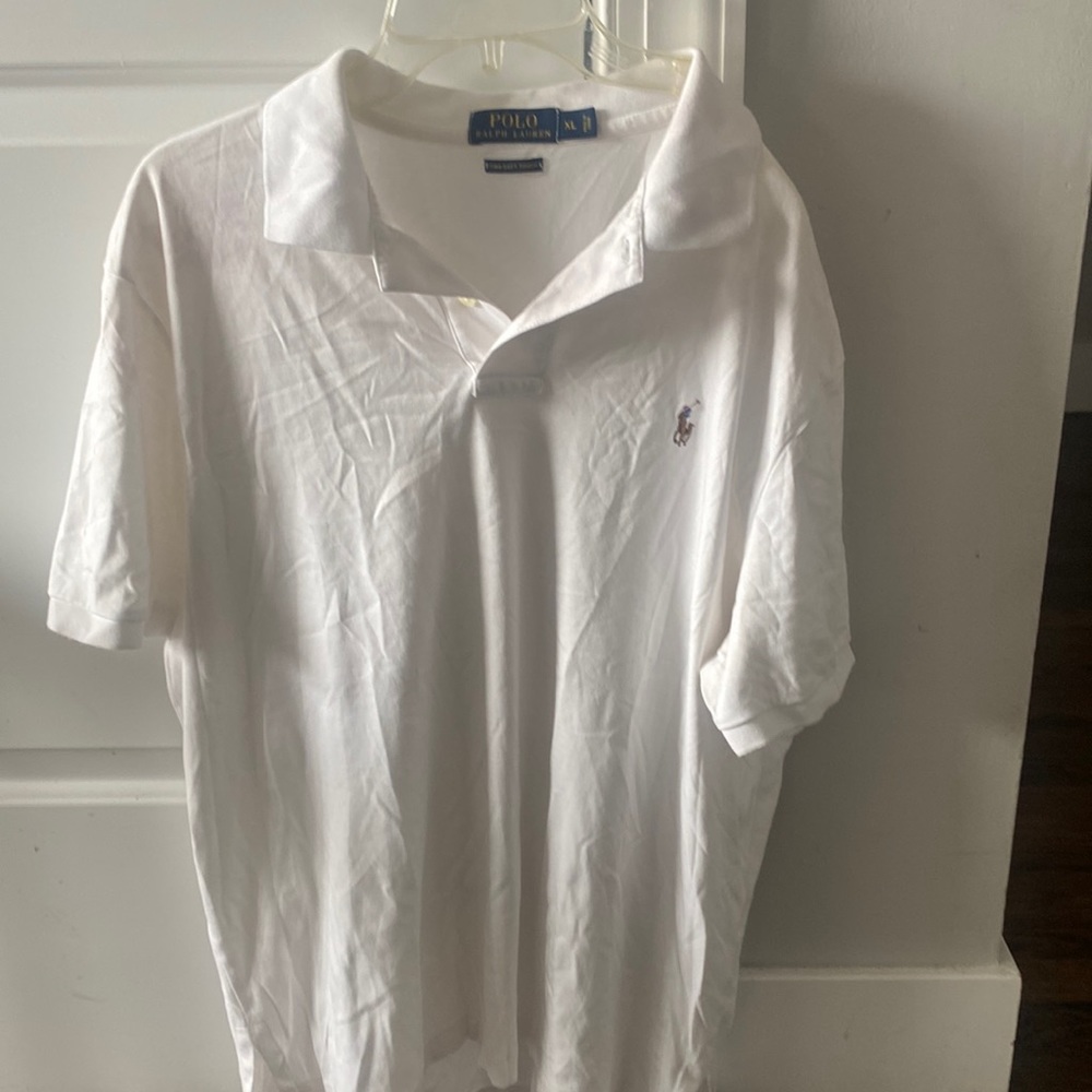 Polo Ralph Lauren Pima soft touch white polo shirt- men’s XL